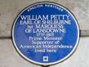 Petty, William (Earl of Shelburne 1st Marquess of Lansdowne) (id=862)